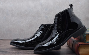 Chaussures pour hommes en cuir véritable, style décontracté et tendance, à bout pointu, tendance rétro, pour le bureau et la carrière, modèle 2025 - Product Image 6