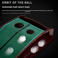 Tapis d'entraînement de golf d'intérieur avec retour de balle, modèle personnalisé en velours pour l'entraînement à domicile