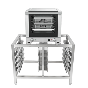 Support de four commercial en acier inoxydable avec double rangée de fentes de guidage pour plaques de cuisson, idéal pour restaurants et boulangeries - Product Image 2