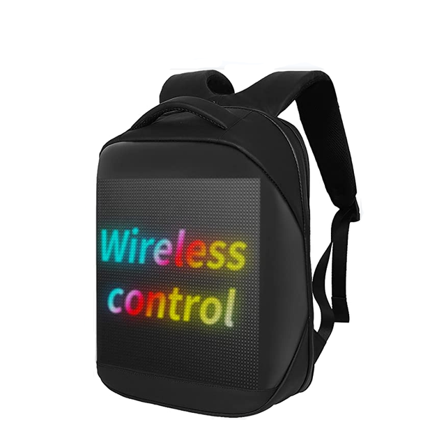 Full Color Screen Programmable DIY Outdoor Advertising Travel LED Display Backpack