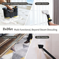 Nettoyeur Vapeur Professionnel Chauffé et Extracteur à Eau Chaude pour Voitures, Tissus d'Ameublement, Tapis et Matelas