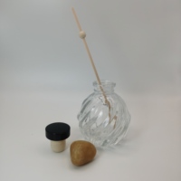 Diffuseur de parfum industriel KeRuiJia KRJ-GH50, pot en verre avec bouchon en caoutchouc et impression sérigraphique