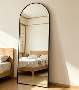 Heavenly <b>Mirror</b> Modern Arched Full Length <b>Floor</b> <b>Mirror</b> Aluminum Alloy Frame Tempered Glass <b>Standing</b> for Bedroom Living Room - Product Image 2