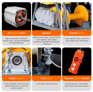 Treuil à câble en acier <span class=keywords><strong>de</strong></span> 800 kg, treuil électrique monophasé 220v pour les industries <span class=keywords><strong>de</strong></span> la vente au détail et hôtelière, état neuf, treuil <span class=keywords><strong>de</strong></span> <span class=keywords><strong>traction</strong></span> et <span class=keywords><strong>de</strong></span> traînage - Product Image 5
