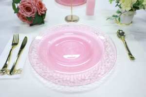 Plateau jetable de 13' pour les fêtes de Noël, Thanksgiving, assiettes en <span class=keywords><strong>plastique</strong></span> résistantes pour les fêtes, les mariages et les anniversaires, les événements - Product Image 6