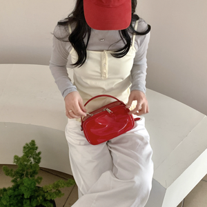 Bolsa de cosméticos de PU de cuero con espejo, bolsas de maquillaje impermeables, bolsillos con doble cremallera, bolsa de almacenamiento de cosméticos para mujeres y hombres, viajes a la playa - Product Image 1