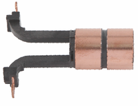 Support de balais de charbons pour anneau collecteur (dimensions : 15*7*9 / 46.5*9.5*23x 2 anneaux), pour assemblages de collecteurs à anneaux.