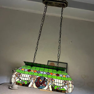 <span class=keywords><strong>Lustre</strong></span> Tiffany Pool Shark, <span class=keywords><strong>lustre</strong></span> de <span class=keywords><strong>billard</strong></span> avec abat-jour en verre Tiffany, lampe suspendue pour table à manger - Product Image 4