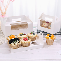 Boîte à dessert en plastique transparent personnalisé pour la cuisson de gâteaux et de pains avec couvercle recyclable pour le stockage des aliments