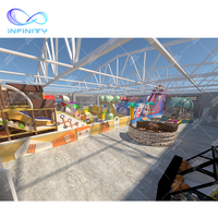 Équipement de terrain de jeu intérieur personnalisé pour enfants mmultijoueur jeu compétitif maison labyrinthe château gonflable parc d'attractions de divertissement