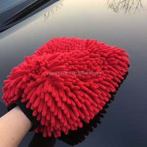 ผ้าคลุมรถไมโครไฟเบอร์ 17x25 ซม.ทนทานทําความสะอาดขัด Chenille ไมโครไฟเบอร์ถุงมือทําความสะอาดรถยนต์สําหรับรถรายละเอียดอัตโนมัติ - Product Image 6
