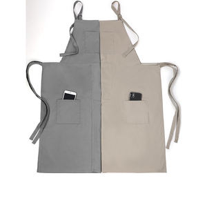 Tablier de poterie à couverture complète jambe fendue 100% tabliers de <span class=keywords><strong>potier</strong></span> en toile de coton avec poches pour femmes hommes - Product Image 6