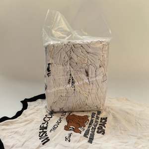 Paños de Limpieza Industriales de Algodón Blanco Impresos, Trapos de Algodón, Trapos de Algodón Blancos para Limpieza - Product Image 1