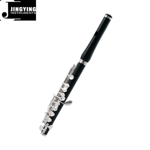2023 Jingying Music Corps et embout en ébène naturel Clé intégrée en cuivre blanc 14 trous Piccolo plaqué argent - Product Image 2