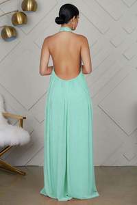 Combinaison ample sans dos en mousseline de soie décontractée pour femmes, nouvelle collection transfrontalière populaire d'OuYaan - Product Image 2