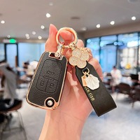 DM Étui de protection élégant en cuir TPU électroplaqué par sublimation, facile à installer, pour clé de voiture Buick Regal Envision LaCrosse – Accessoires