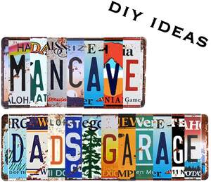 1er almacén Retro Vintage surtido de etiquetas de números de Estados de EE. UU., placas de matrícula en relieve, lote de 10/15/20/25/30 piezas, garaje de cueva de hombre - Product Image 5