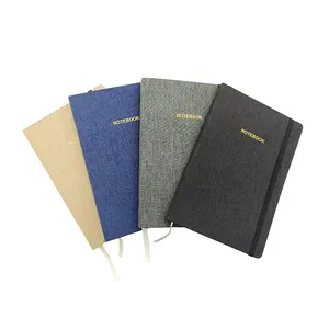 Wholesale eco-friendly A5 RPET hard cover Journal Diary Notebook with Elastic Strap and customized Brand Logo