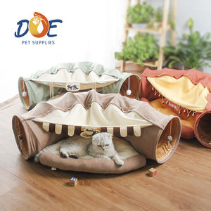 DoePet Katzen bett Hot Selling Großhandel Haustier bedarf Haustier Interaktives Quietschendes Spielzeug Filz Katzen tunnel Röhren Bett Spielzeug Katze Haustier Bett - Product Image 2