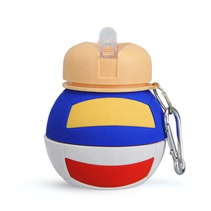 Bouteille d'eau pliable en silicone très vendue avec couvercle pour les sports de plein air tels que le volley-ball et la course à pied, revêtement anti-corrosion - Product Image 3