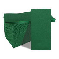 Serbet Kertas Tekstur Seperti Linen Kustom, Sekali Pakai, OEM, Cetak Warna Solid, Bentuk Persegi untuk Dekorasi Meja Pesta Pernikahan