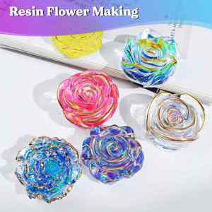 Moule en silicone 3D Fleur de Pivoine pour bougie d'aromathérapie, DIY, décoration intérieure, savon, résine, artisanat, pour bougie en forme de rose, fabrication de bougies en cire de soja - Product Image 6