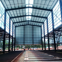 Nave Industrial Prefabricada PEB de 4600m con Estructura de Acero Aislada y Sellada PTH para Fábrica de Café, Garantía de 2 Años