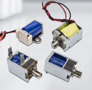 โซลินอยด์แบบดึง-ดันขนาดเล็ก รุ่นต่างๆ 3v 6v 12v 24v DC พร้อมโครงยึดแบบเดี่ยว - Product Image 1