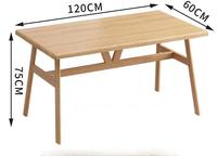 Ensemble de table et de chaises de style nordique en bois pour restaurant, 4/6 places, avec coussinets doux, mobilier commercial