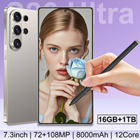 Teléfono Celular S26 Ultra 5G, Cámara IA de 108MP, Pantalla de 7.3 Pulgadas y 90Hz, 10 Núcleos, 16GB+1TB, 8000mAh, Face ID, Huella Dactilar, Marco Metálico, OEM/ODM Disponible