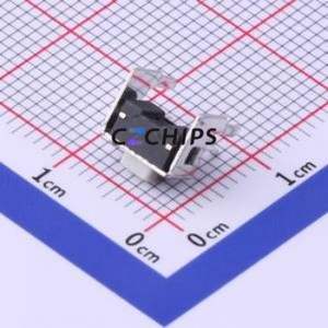 TS-1001V-AR05026 Tactile Switch Through hole Switch Single Pole Single Throw Rectangle Button 2.6N Right Angle Insert - Product Image 2