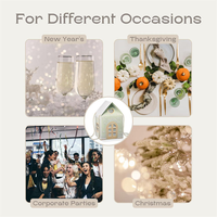 Sac cadeau de luxe en forme de maison, grande capacité, design cottage, sac en carton avec poignée en ficelle pour mariages et événements