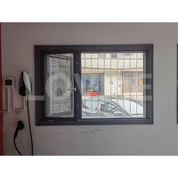 Ventanas abatibles de aluminio Low-E de doble acristalamiento con aislamiento térmico para el hogar