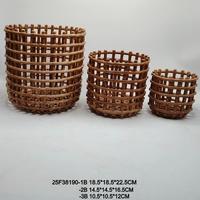 Panier de rangement pour fruits et fleurs en céramique Design floral élégant pour la cuisine et la maison
