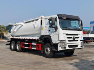 Sinotruk Howo 6WD Off-road <b>Suction</b> Truck, ideal for tough terrains, for septic tank & sludge pit cleaning. - Product Image 5