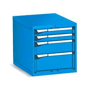 Fami Master Key Comfort <b>Drawer</b> Cabinet 561x726x600 Mm 4 <b>Drawers</b> Gentian Blue Ral5010 <b>Tool</b> Storage - Product Image 2