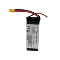 Batterie LiPo haute puissance longue durée 2S1P 7.4V 3000mAh 30C pour drone RC, hélicoptère, voiture, bateau, modèle d'avion