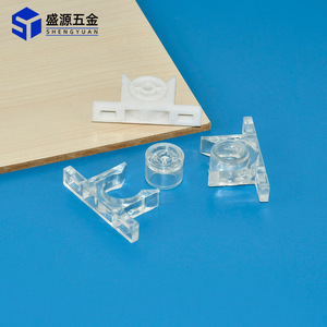 Shengyuan Plastic Ball Catch Door Catches Transparent White Easy Installation Cabinet Door Stopper - Product Image 1