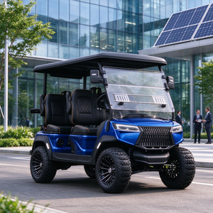 Voiturette de golf électrique 4 places, autonomie 50 km, pneus tout-terrain, véhicule de navette pour visites de parcs et sites touristiques - Product Image 1