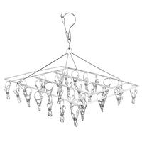 Crochet de suspension multifonctionnel pour ménage Épingle à vêtements multi-pinces pour enfants Rangement Chaussettes Rack Sous-vêtements Cintre