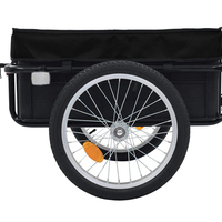 Amovible multi-usages Encadrement Shopping Bike Wagon Cargo Trailer Bike Cargo Metal Frame Plastic Bucket Mini Camper Trailers