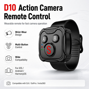 Télécommande sans fil Bluetooth pour caméra d'action <span class=keywords><strong>GoPro</strong></span> Hero 13 12 11 10 9 DJI Osmo Action Insta360, télécommande étanche au <span class=keywords><strong>poignet</strong></span> - Product Image 2