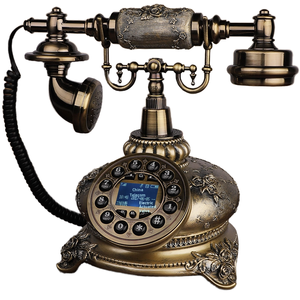 Sáng Tạo thẻ không dây chèn và thiết kế có dây cổ xưa phong cách Châu Âu Retro MỤC VỤ thời trang Điện thoại cố định tại nhà - Product Image 3