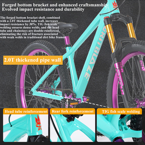 <span class=keywords><strong>Bicicletta</strong></span> da Dirt Jump da <span class=keywords><strong>26</strong></span> Pollici Mountain Bike da Salto con Freno a Disco e Assorbimento degli Urti Modello Lopes Speed Pedale Standard Bici Ammortizzata - Product Image 4