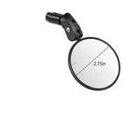 Miroirs de vélo HUALONG R2 en acrylique transparent, large champ de vision, rétroviseur de vélo de montagne réglable, extensible, rétroviseur de route