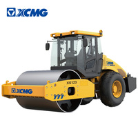 Rouleau compresseur vibratoire à tambour unique XCMG officiel de 12 tonnes XS123 à vendre