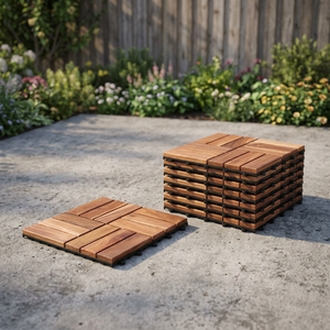 Ensemble de salle à manger d'extérieur pliable moderne en bois d'acacia, rotin, métal et corde PE, mobilier de jardin DT FURNITURE Modèle DT-DE02 - Product Image 3