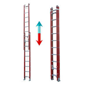 Insulation 20' 24' 28' 32' 40' Extension Fiberglass <strong>Ladder</strong> with Large Size <strong>Rung</strong> <strong>Lock</strong> - Product Image 6
