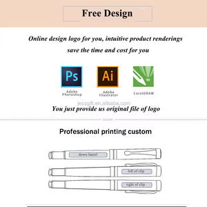 Nouveau design stylo à bille à corde suspendue stylos en argent avec corde bleue sur le cou stylos en métal pour la gravure Logo personnalisé pour la promotion de cadeaux - Product Image 6