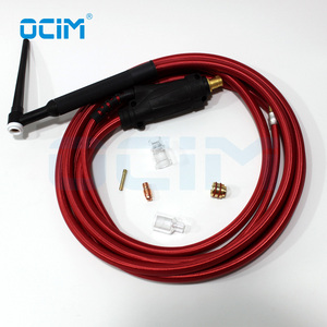 WP9FV Tig <span class=keywords><strong>Gas</strong></span> Argon torcia <span class=keywords><strong>per</strong></span> saldatura Tig macchina con Kit ugello di vetro - Product Image 2